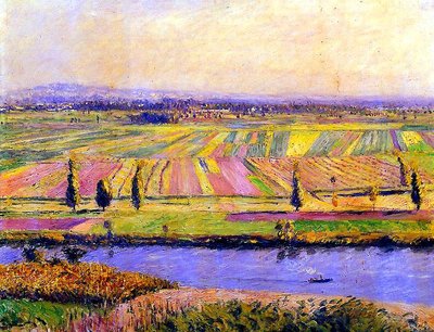 The Plain of Gennevilliers by Gustave Caillebotte